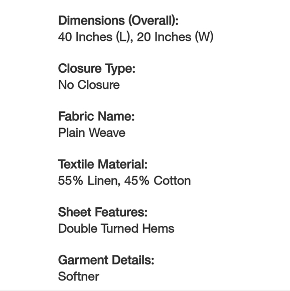 Hearth & Hand Bedding Hearth Hand 2 Pk King Linen Blend With Hem